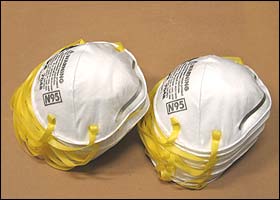 Type N95 NIOSH Approved Respirator Masks